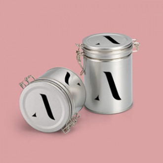 Dose Bügelverschluss inkl. Etiketten