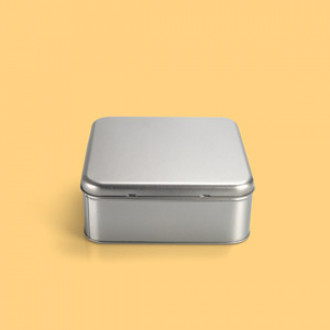 Keksdose eckig mit Stülpdeckel - 16,5 x 16,5 x 6,7 cm