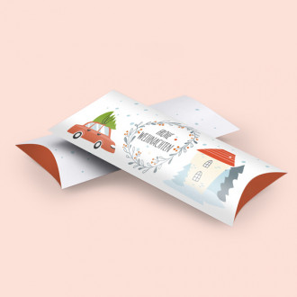 Kissenschachtel Weihnachten: Frohe Weihnachten