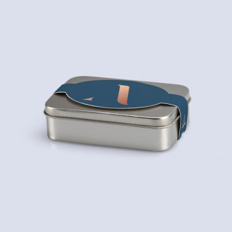 Seifendose Metall inkl. Banderole 