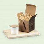 Personalisierte Faltschachtel mit Einstecklasche und Steckboden im Wunschformat