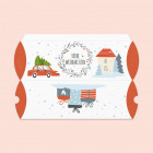 Bedruckte Kissenverpackung im Weihnachtsstil