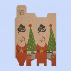 Weihnachtliche Verpackung für Flaschen